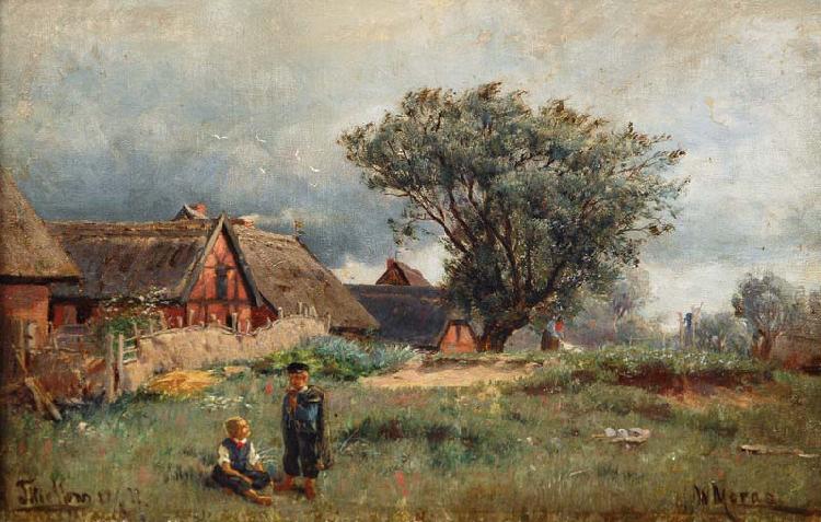 Walter Moras Blick auf Thiessow Rugen oil painting image